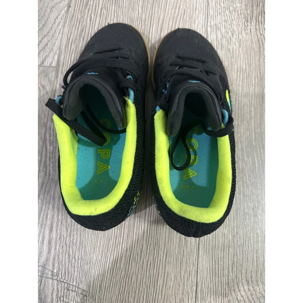 Adidas Kids Copa Sense.3 Indoor Soccer Shoes Black Neon Size‎ 11.5K